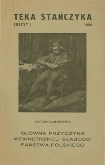 Główna przyczyna wewnętrznej słabości państwa polskiego