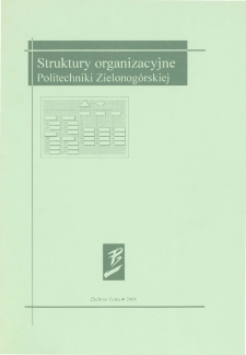 Struktury organizacyjne Politechniki Zielonogórskiej [2000]