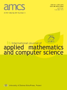 International Journal of Applied Mathematics and Computer Science (AMCS), volume 26, number 3 (2016) - Contents