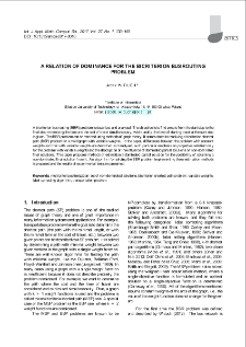 A relation of dominance for the bicriterion bus routing problem