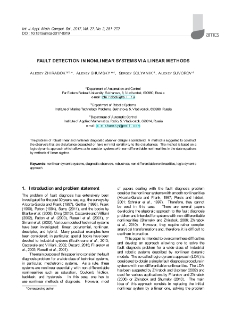 Fault detection in nonlinear systems via linear methods