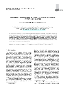 Assessment of the GPC control quality using non-Gaussian statistical measures