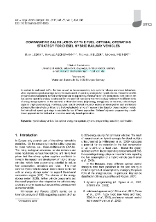 Comparative calculation of the fuel-optimal operating strategy for diesel hybrid railway vehicles