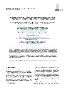 Element partition trees for h-refined meshes to optimize direct solver performance. Part I: Dynamic programming