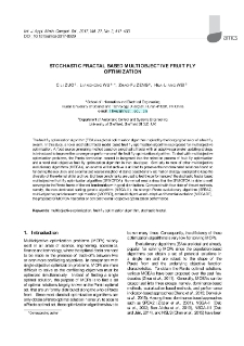 Stochastic fractal based multiobjective fruit fly optimization