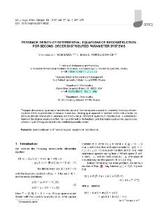 Feedback design of differential equations of reconstruction for second-order distributed parameter systems