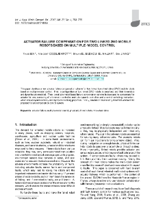 Actuator failure compensation for two linked 2WD mobile robots based on multiple-model control