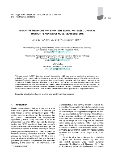 Iterative methods for efficient sampling-based optimal motion planning of nonlinear systems
