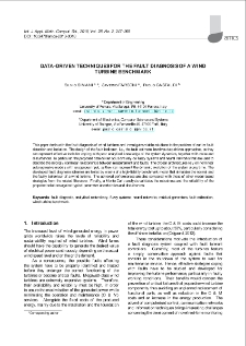 Data-driven techniques for the fault diagnosis of a wind turbine benchmark