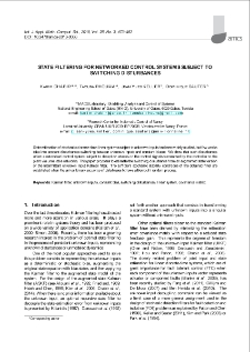State filtering for networked control systems subject to switching disturbances