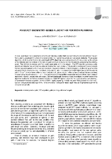 An exact geometry-based algorithm for path planning