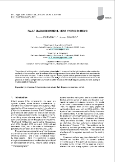 Fault diagnosis in nonlinear hybrid systems