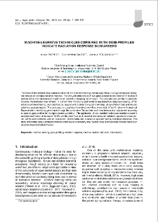 Machine learning techniques combined with dose profiles indicate radiation response biomarkers