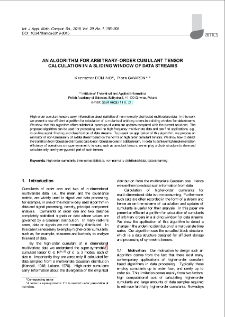 An algorithm for arbitrary-order cumulant tensor calculation in a sliding window of data streams