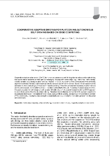 Cooperative adaptive driving for platooning autonomous self driving based on edge computing