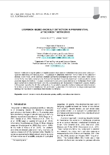 Lyapunov-based anomaly detection in preferential attachment networks