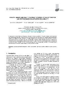 Health-aware and fault-tolerant control of an octorotor UAV system based on actuator reliability