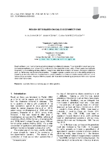 Rough sets based on Galois connections