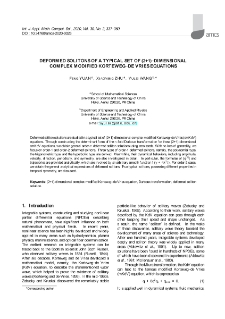 Deformed solitons of a typical set of (2+1)-dimensional complex modified Korteweg - de Vries equations