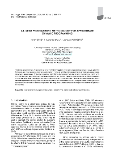 A linear programming methodology for approximate dynamic programming