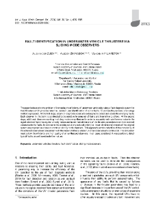 Fault identification in underwater vehicle thrusters via sliding mode observers