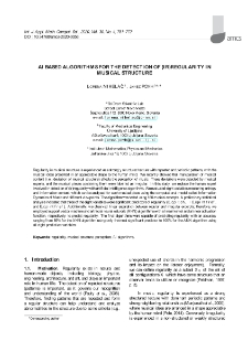 AI based algorithms for the detection of (ir)regularity in musical structure