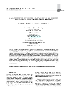 A fault detection method based on stacking the SAE-SRBM for nonstationary and stationary hybrid processes