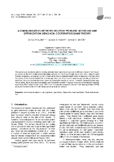 A communication network routing problem: Modeling and optimization using non-cooperative game theory