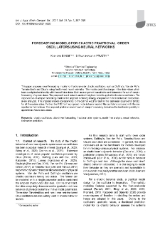 Forecasting models for chaotic fractional-order oscillators using neural networks