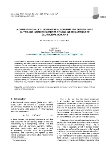 A computationally inexpensive algorithm for determining outer and inner enclosures of nonlinear mappings of ellipsoidal domains