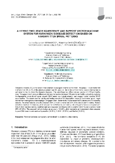 A hybrid two-stage SqueezeNet and support vector machine system for Parkinson`s disease detection based on handwritten spiral patterns