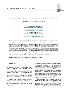 A data association model for analysis of crowd structure