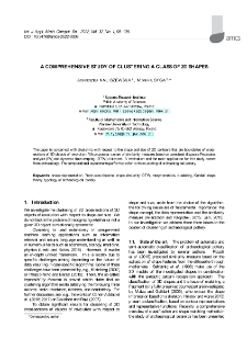 A comprehensive study of clustering a class of 2D shapes