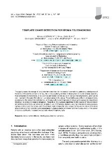 Template chart detection for stoma telediagnosis
