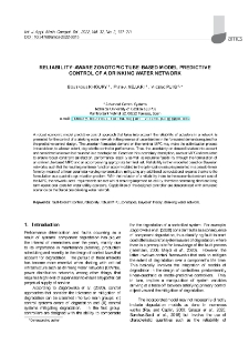 Reliability-aware zonotopic tube-based model predictive control of a drinking water network
