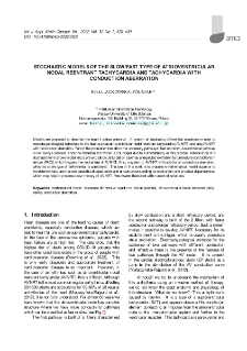Stochastic models of the slow/fast type of atrioventricular nodal reentrant tachycardia and tachycardia with conduction aberration