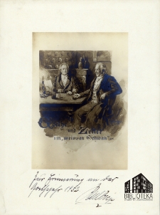 Goethe und Zelter im "weissen Schwan"