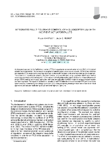 Integrated fault-tolerant control of a quadcopter UAV with incipient actuator faults