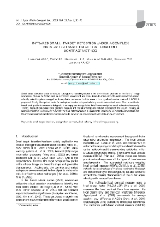 Infrared small-target detection under a complex background based on a local gradient contrast method