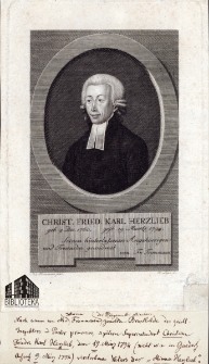 Christ. Fried. Karl Herzlieb geb. 4 Dec. 1760 gest. 19 Maertz 1794 [...]