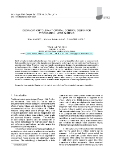 Degradation tolerant optimal control design for stochastic linear systems