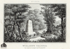 Wieland's Grabmal bei seinem Landgute zu Osmannstädt