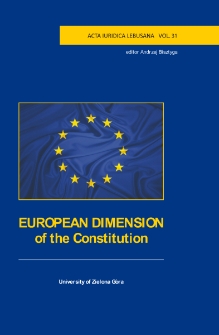 European dimension of the constitution - Introduction