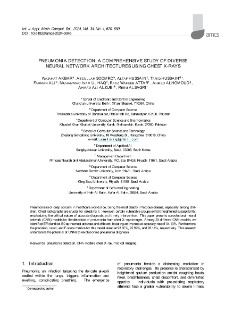 Pneumonia detection: A comprehensive study of diverse neural network architectures using chest X-rays