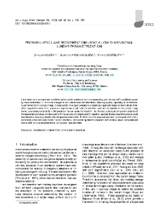 Probabilistic lane segmentation using a low-dimensional linear parametrization
