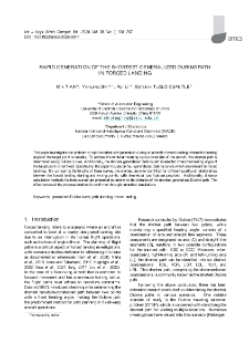 Rapid generation of the shortest generalized Dubins path in forced landing