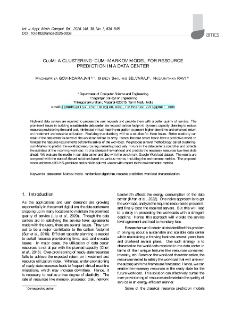 CluM: A clustering-cum-Markov model for resource prediction in a data center