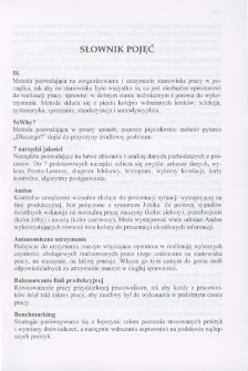 Lean Manufacturing doskonalenie produkcji - słownik pojęć