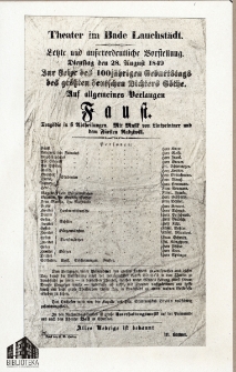 [Fotografia afisza teatralnego]