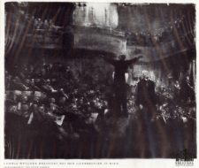 Ludwig W&uuml;llner rezitiert bei der Goethefeier in Wien